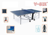 Podwójny stół do tenisa stołowego z kółkami, profesjonalny stół do ping ponga do gry