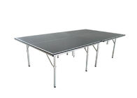 MDF, stalowy składany stół do tenisa stołowego Łatwa instalacja dzięki nietoperzom Kieszonkowy niebieski kolor