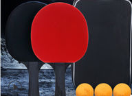 Czerwony niebieski zestaw do tenisa stołowego z czarną rączką z gąbki EVA