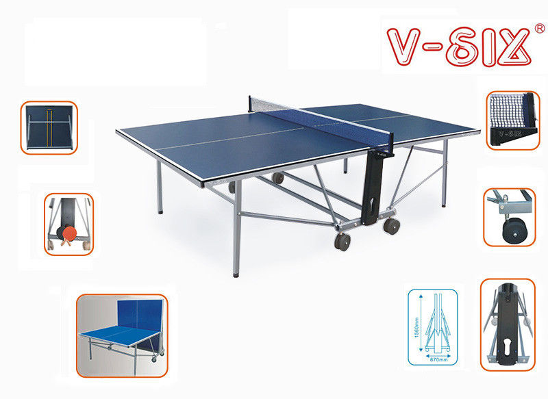 Podwójny stół do tenisa stołowego z kółkami, profesjonalny stół do ping ponga do gry