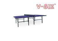 Ekonomiczny składany stół do tenisa stołowego Niebieski kolor z rozmiarem ramy 20 * 30 mm