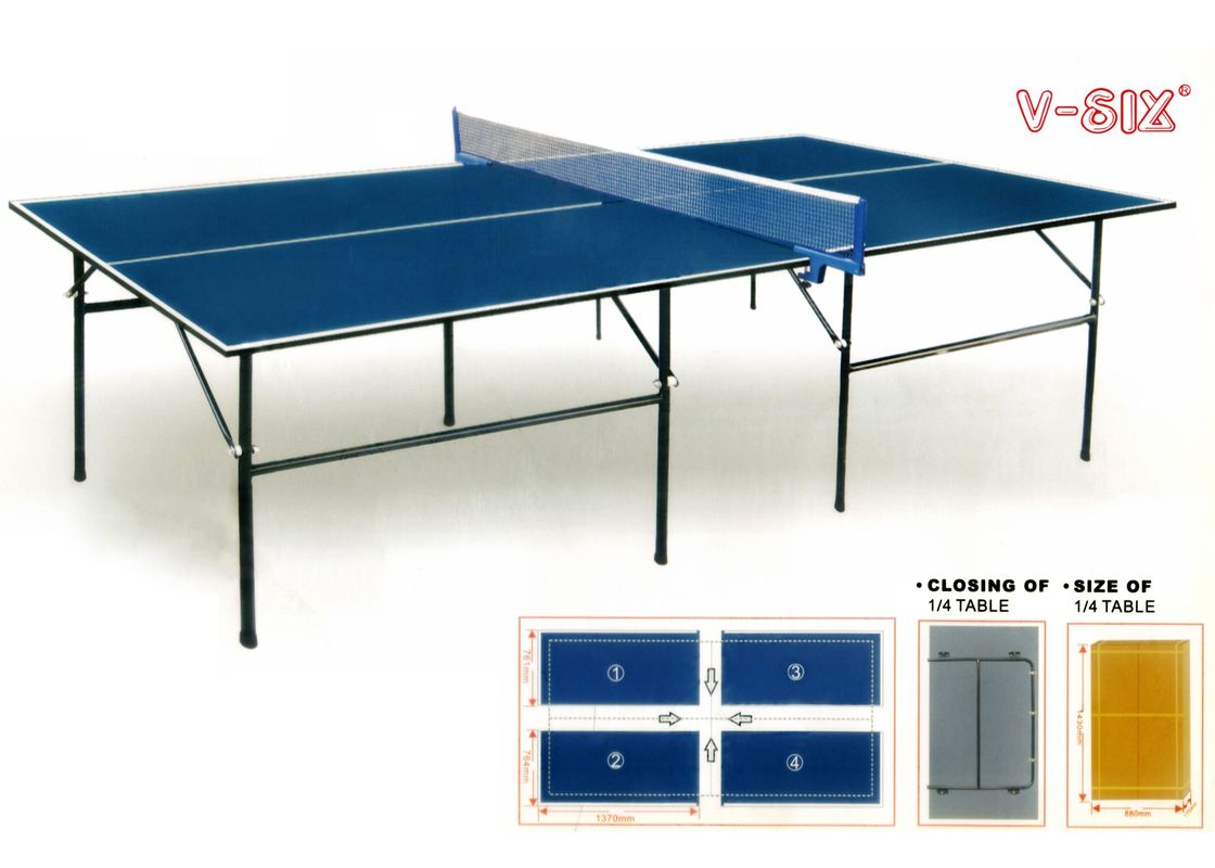 Standardowy składany stół do tenisa stołowego Indoor 4 In 1 Grubość 12 Mm do rekreacji rodzinnej