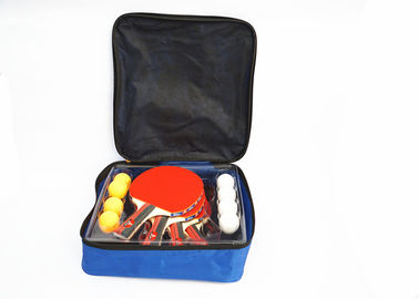 Torba do pakowania Zestaw do tenisa stołowego 4 nietoperze 8 kulek ABS z gumowym trwałym kolorowym uchwytem