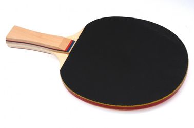 Rekreacja Rakiety do tenisa stołowego Odwrócona guma 5-warstwowe ostrze Wklęsły uchwyt Czerwony / czarny