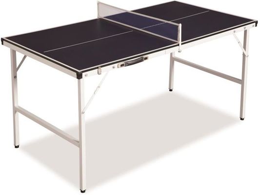 Średniej wielkości stół do tenisa stołowego na zewnątrz Łatwe składanie z malowaniem i kółkiem z siatki